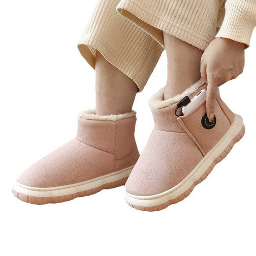 Graphene USB Rechargeable Electric Heating Shoes with Portable Power Bank