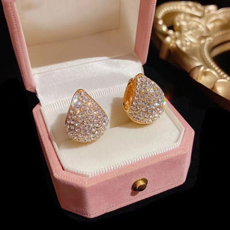 Luxury Diamond Basket Earrings for Women