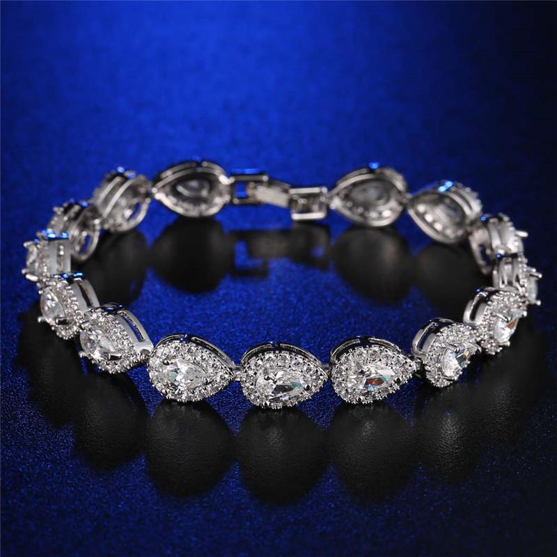 Water Drop Zircon Bracelet for Women