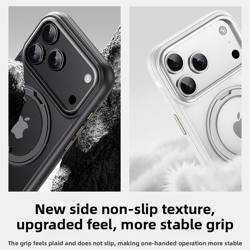 Magnetic 360 Rotating Gear Bracket Phone Case for iPhone