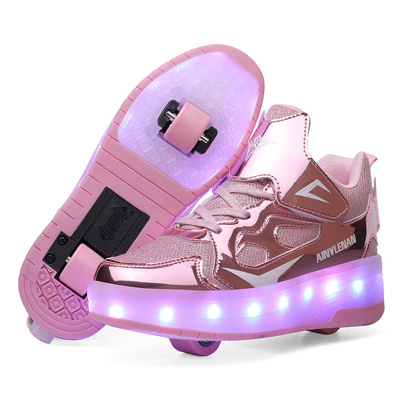 LED Flash Rolling Shoes