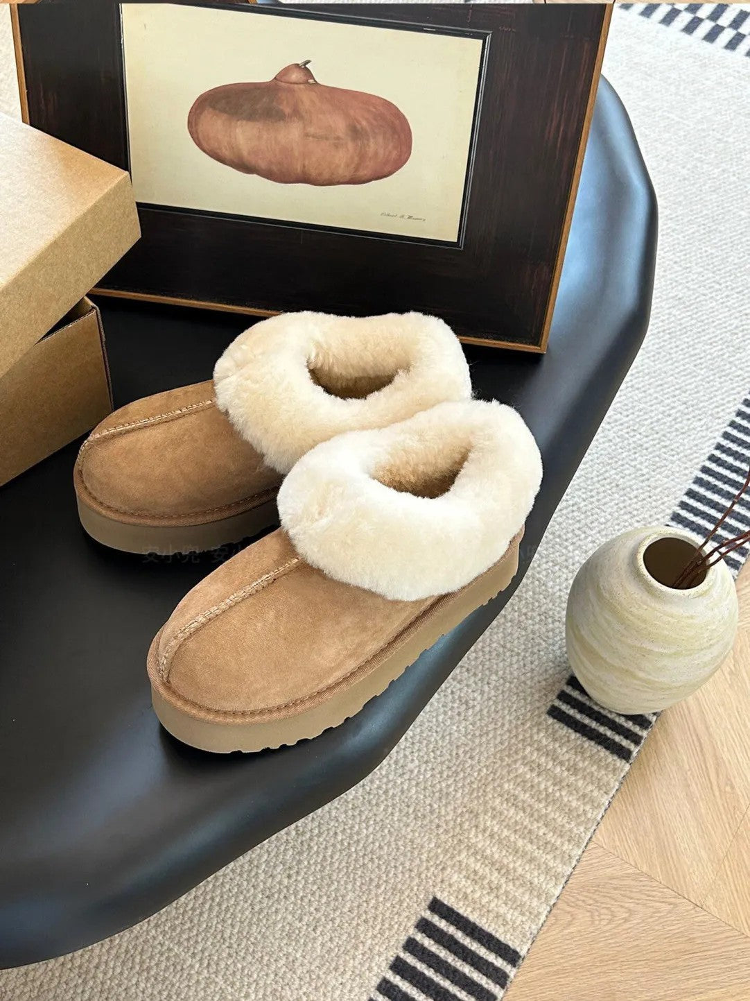 Thick-soled warm snow boots