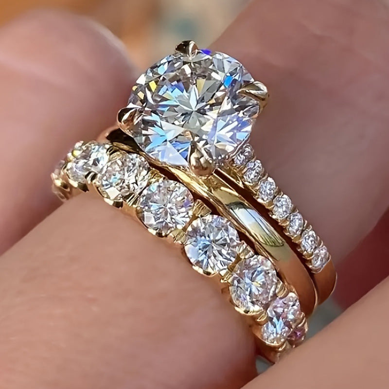 Three sets of elegant ladies' rings