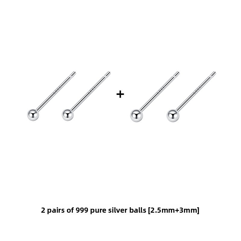 Sterling Silver Earrings for Women, Hypoallergenic Studs and Ear Sticks