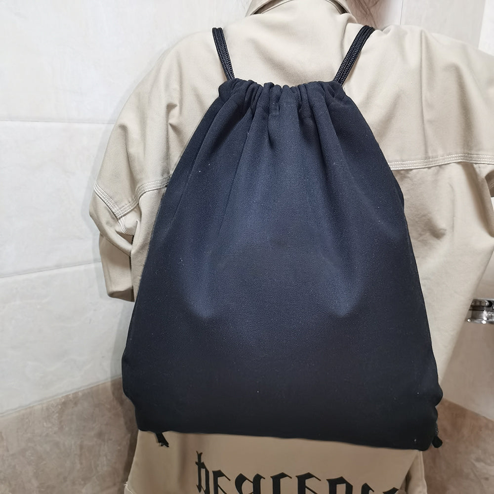 Sport canvas drawstring backpack