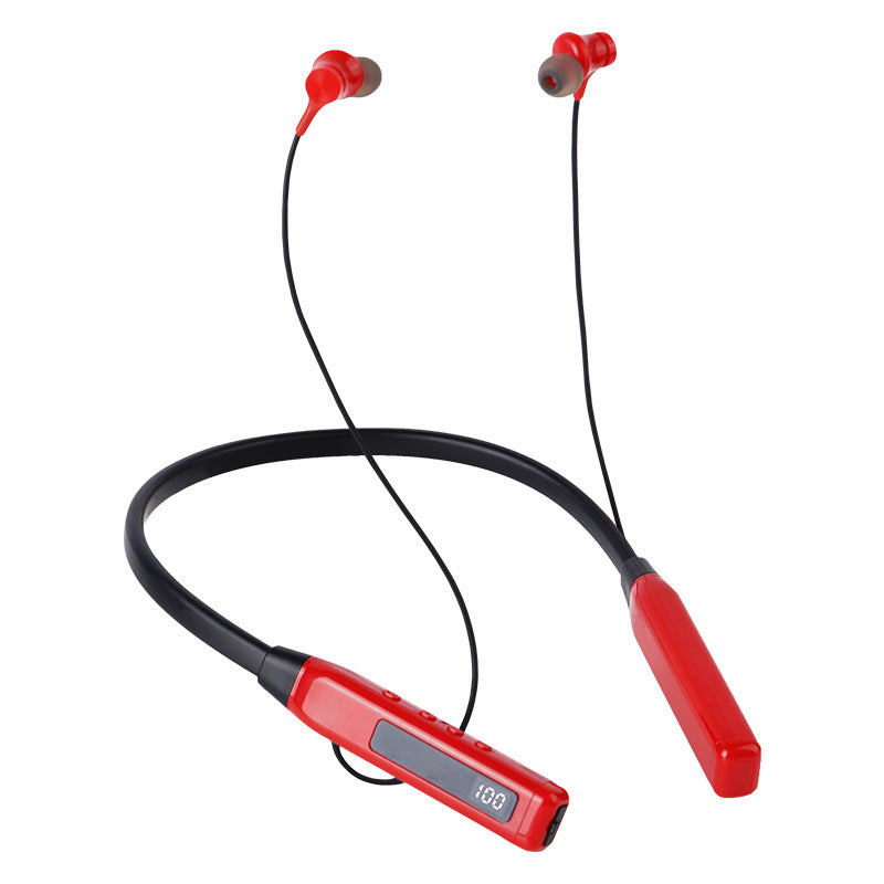 Digital Display Noise Reduction Bluetooth Neckband Headset