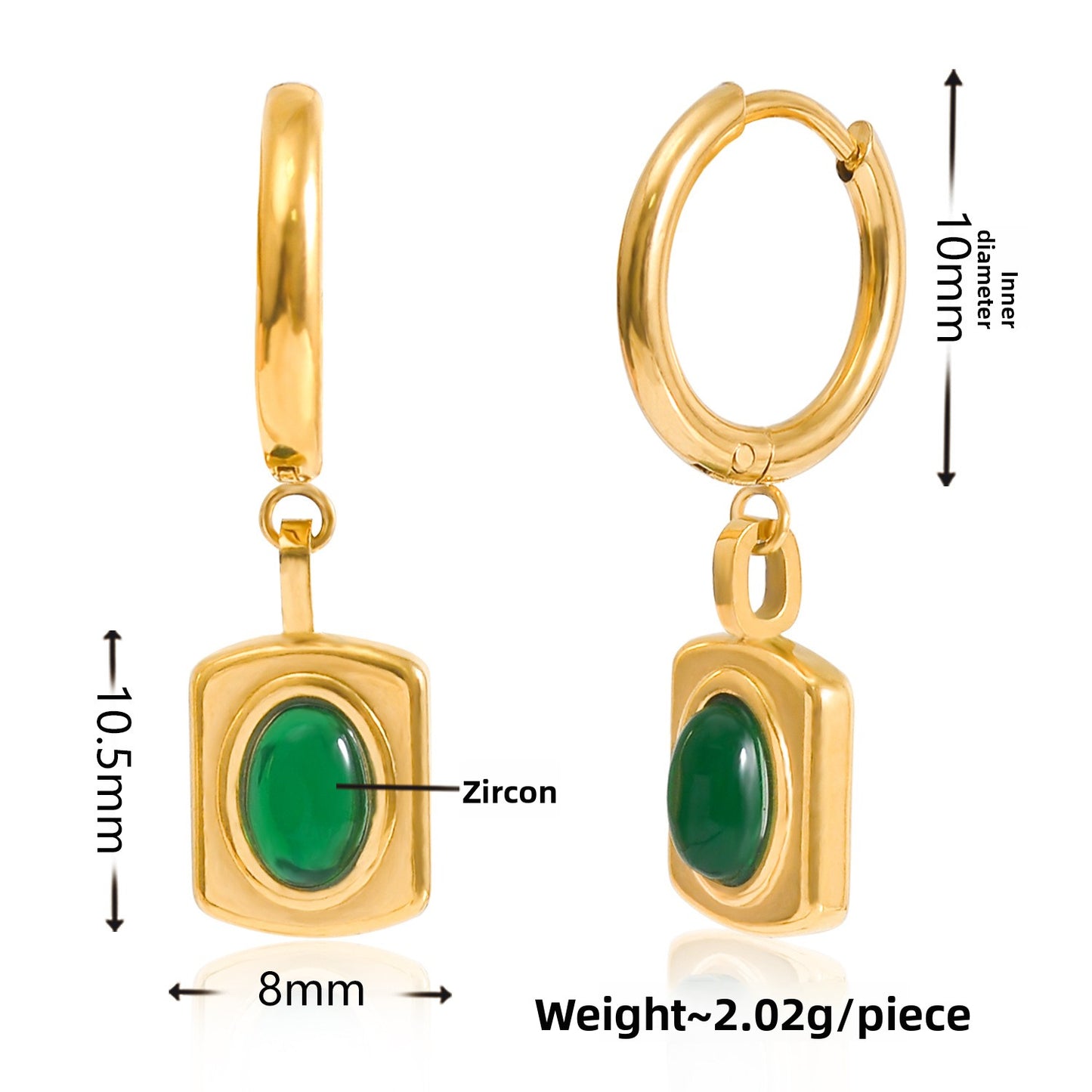 Circle-shaped multi-style earrings