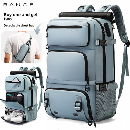 Removable crossbody backpack for men