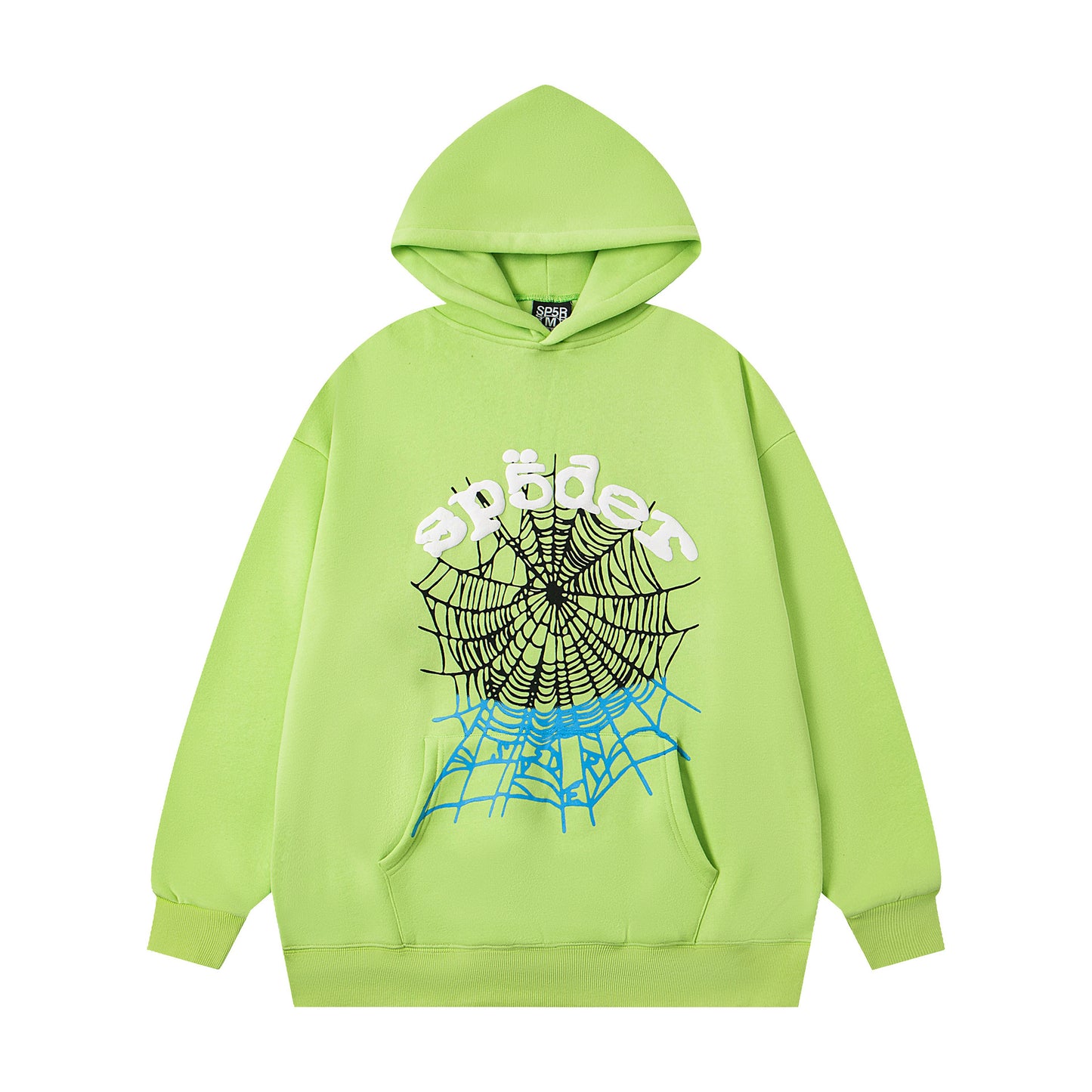 Loose fleece-lined hooded sweatshirt