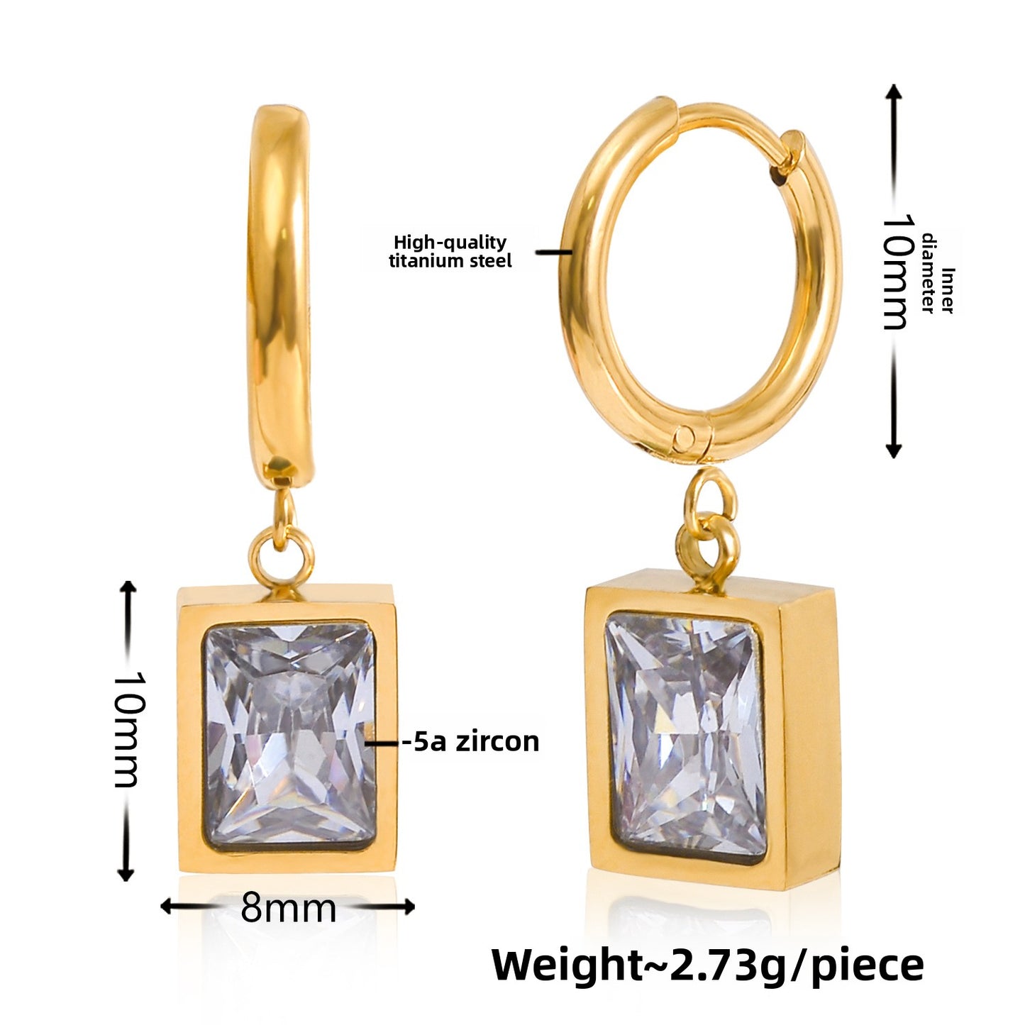 Circle-shaped multi-style earrings