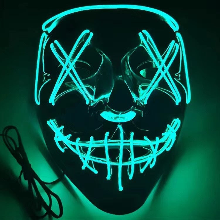LED Glow V-Shaped Halloween Mask