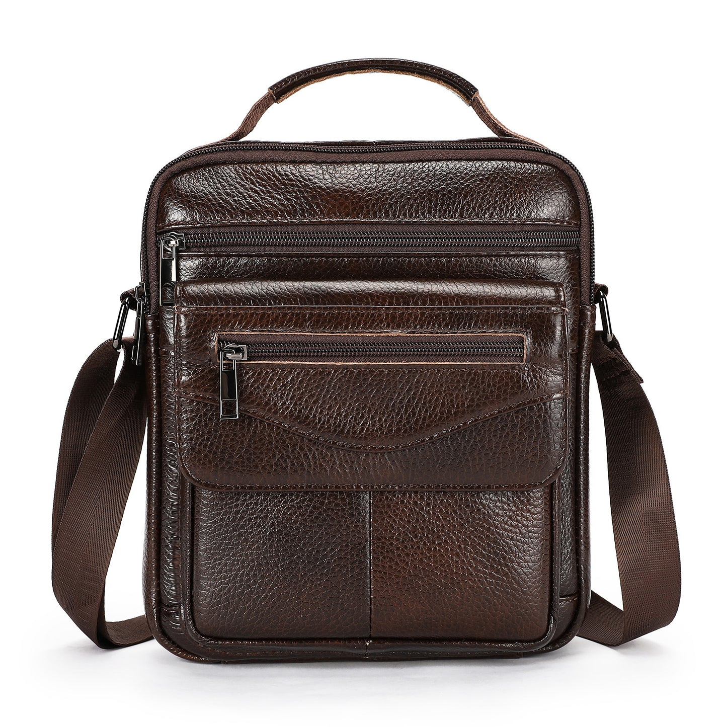 Men's Genuine Leather Shoulder Bag