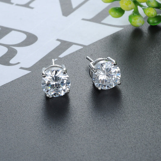 Double Layer Zircon Earrings