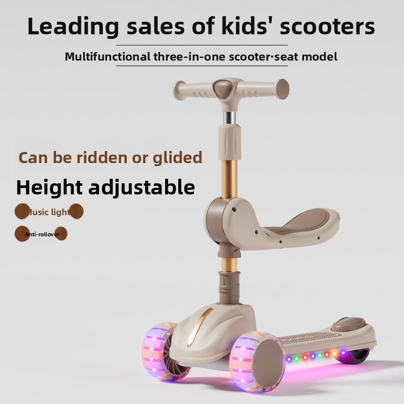 Children's three-in-one scooter