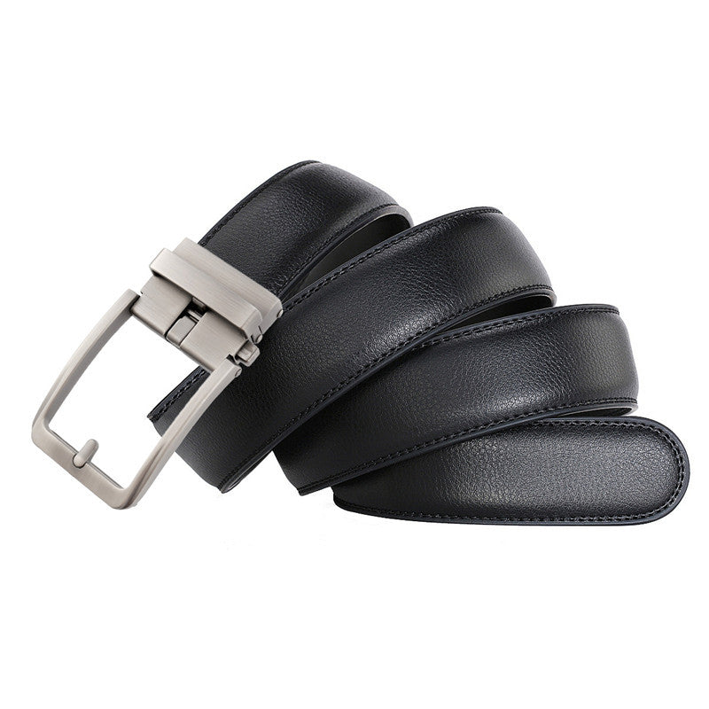 Genuine Leather Automatic Buckle Belt