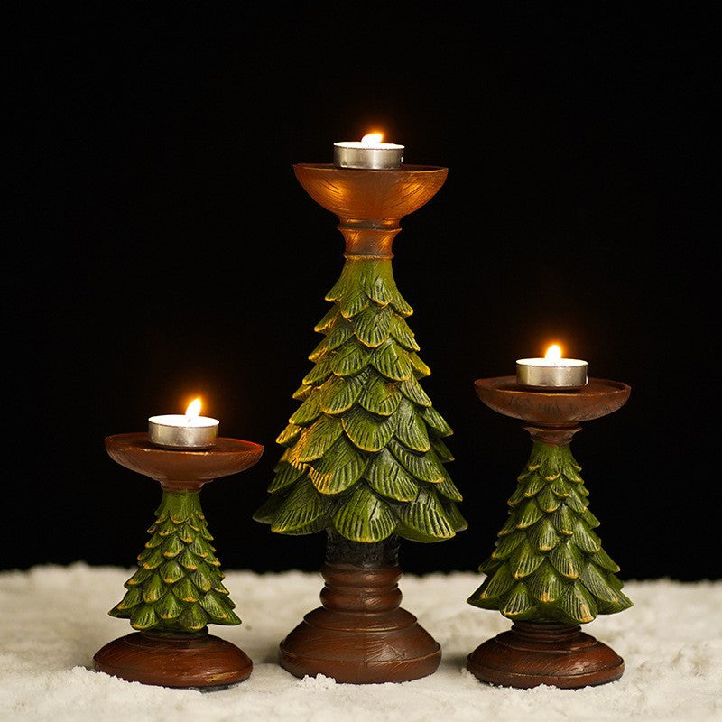 Christmas Tree Candle Holder Decor