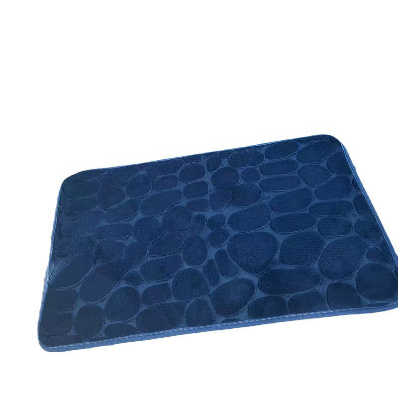 Coral Velvet Absorbent Bathroom Floor Mat Non-Slip Memory Foam Door Mat