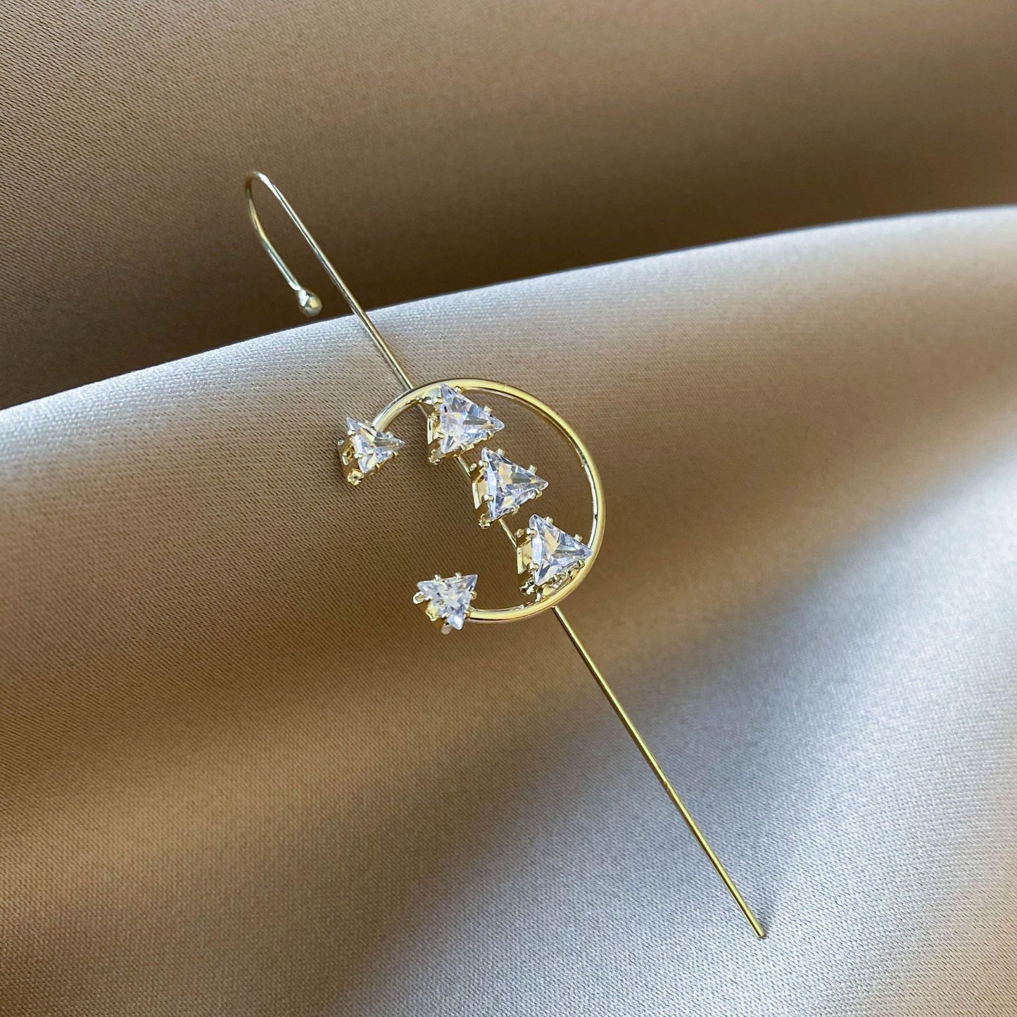 Sparkling rhinestone earrings