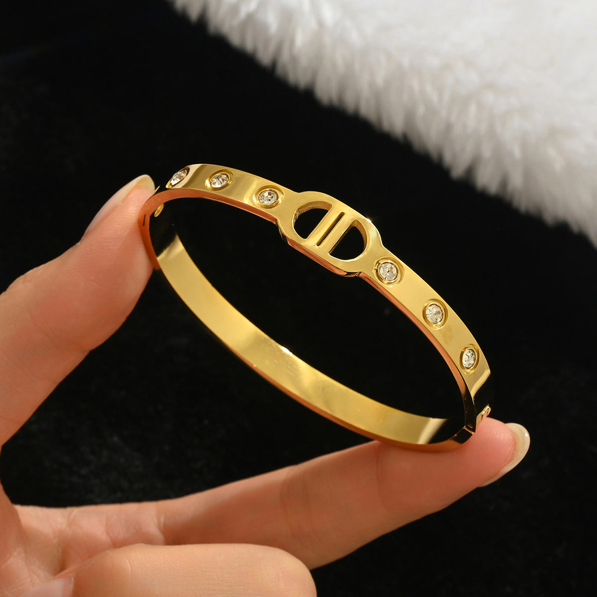 Fashion Stainless Steel Gold and Silver Bangles