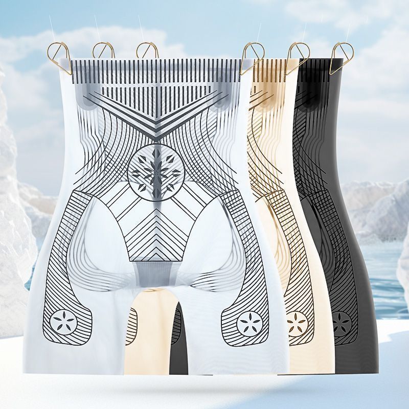 Sexy V-Neck Printed Pleated Dress and Swimsuit Set