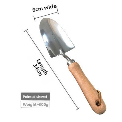 Stainless steel gardening tool set