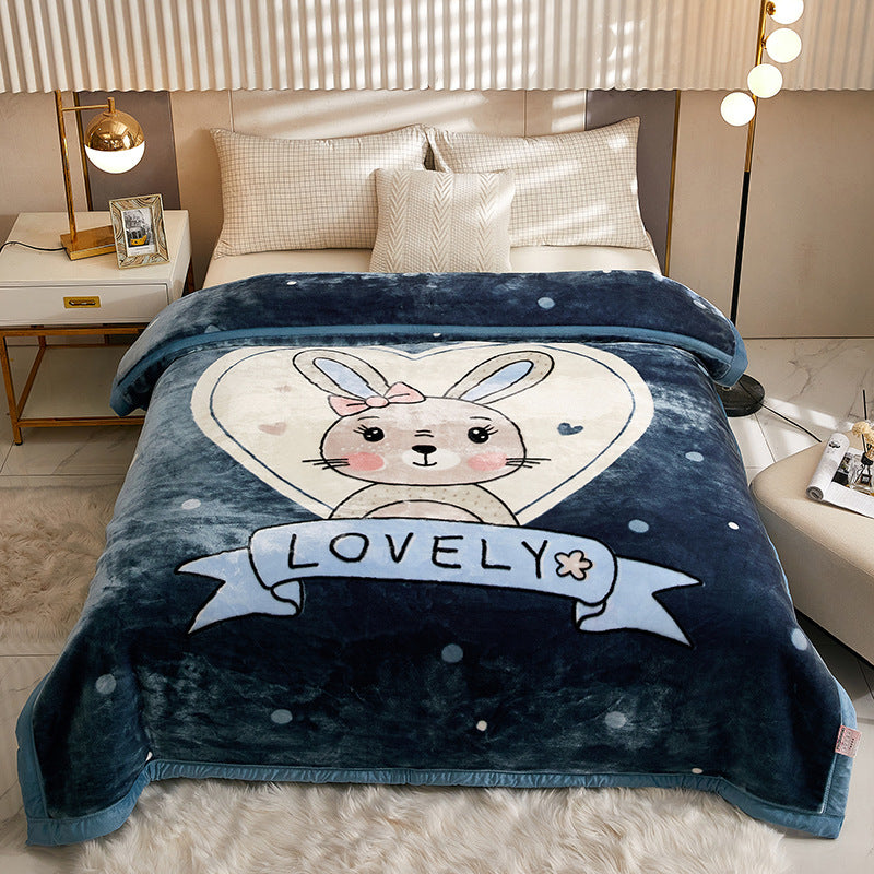 Thickened Raschel blanket