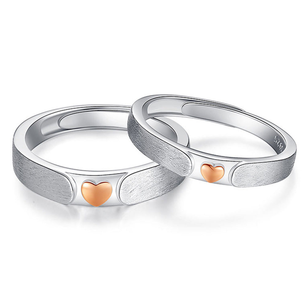Silver Adjustable Couple Rings