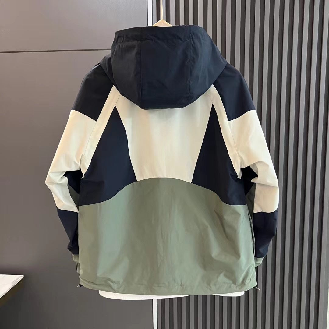 Hooded Men's Quilted Jacket Winter Coat