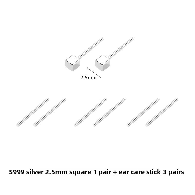 Sterling Silver Earrings for Women, Hypoallergenic Studs and Ear Sticks