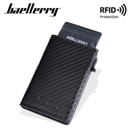 Automatic pop-up zipper carbon fiber magnetic clip for men