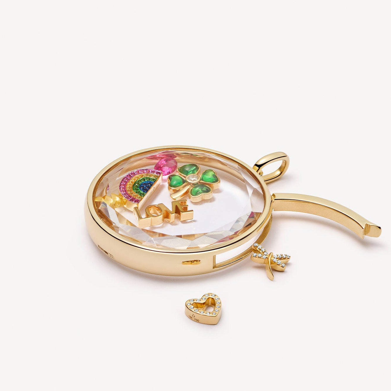 Photo Locket Pendant Transparent Case