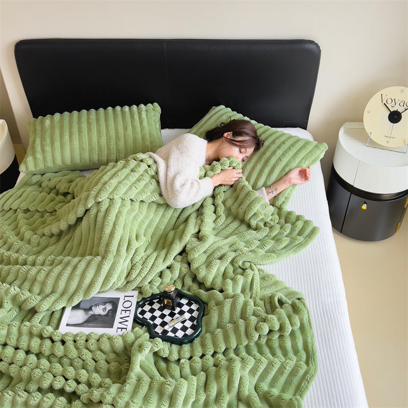 Soft Rabbit Fur Blanket