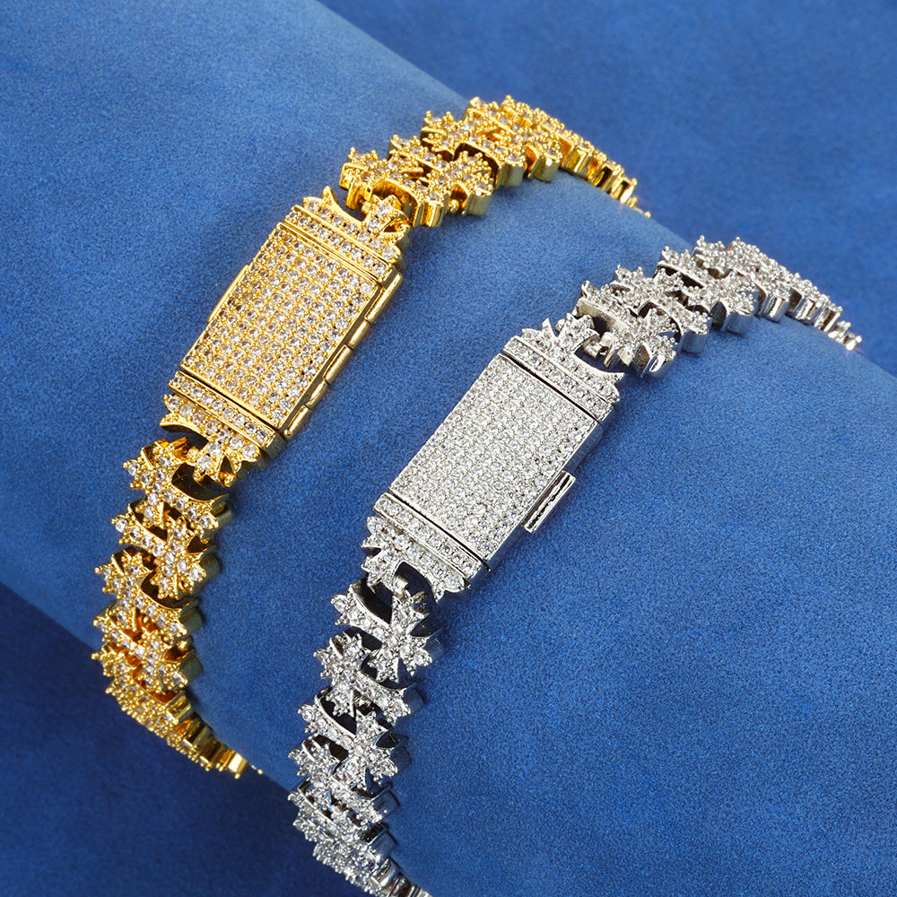 Hip Hop Cross Bracelet