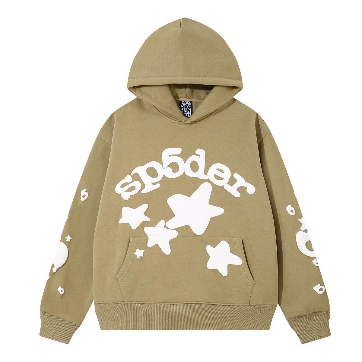 Loose fleece-lined hooded sweatshirt