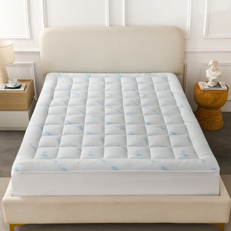 Quilted Bamboo Fiber Fitted Mattress Protector Sheet