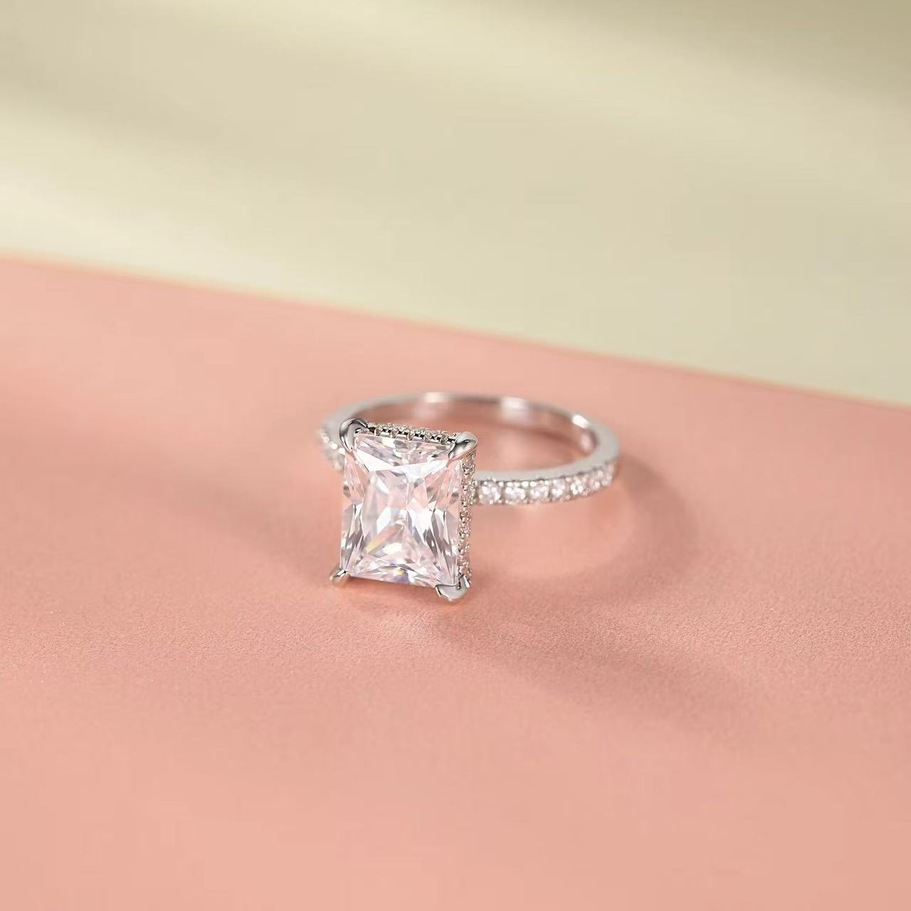 Rectangular Diamond Women Ring