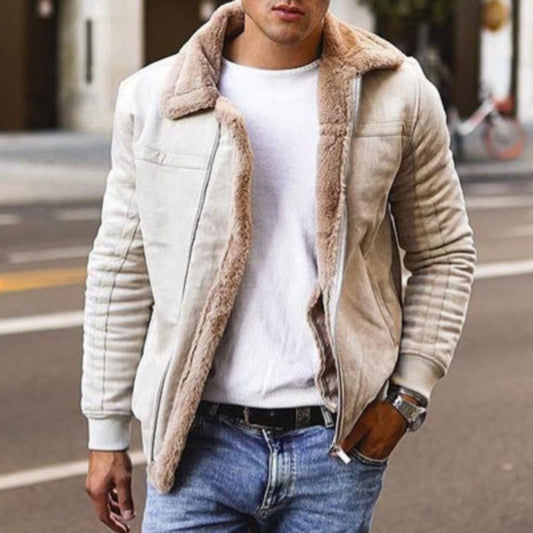 Men's Faux Fur Winter Jacket