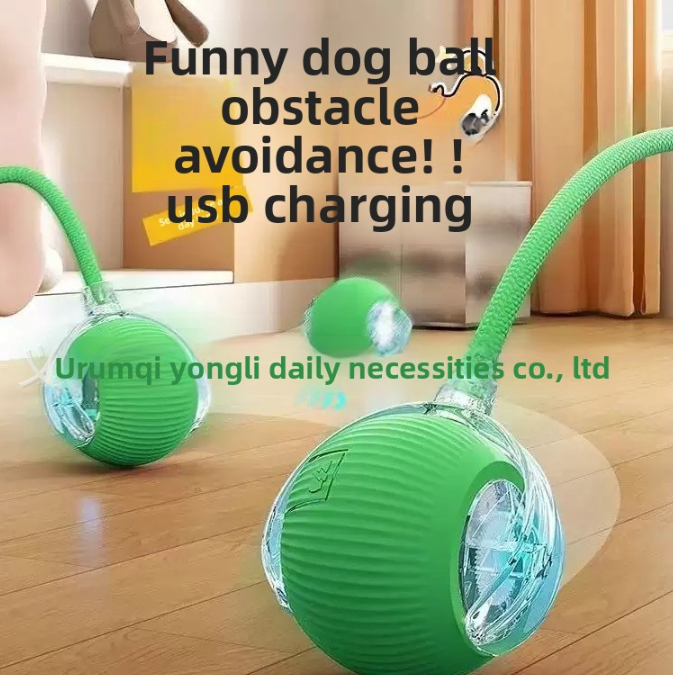 Automatic Self-Rolling Cat Toy Ball with Charging Cable