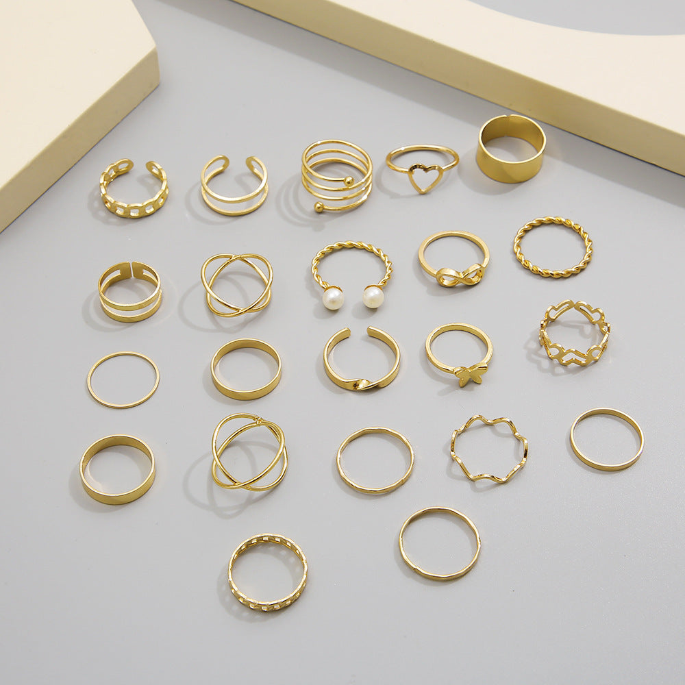 Open-ended ring set