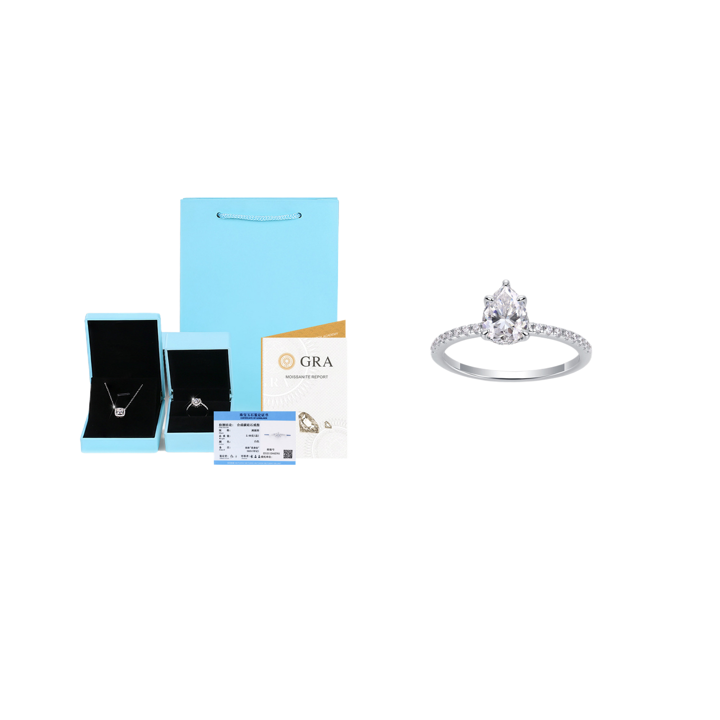 Moissanite 925 Sterling Silver Irregular Ring