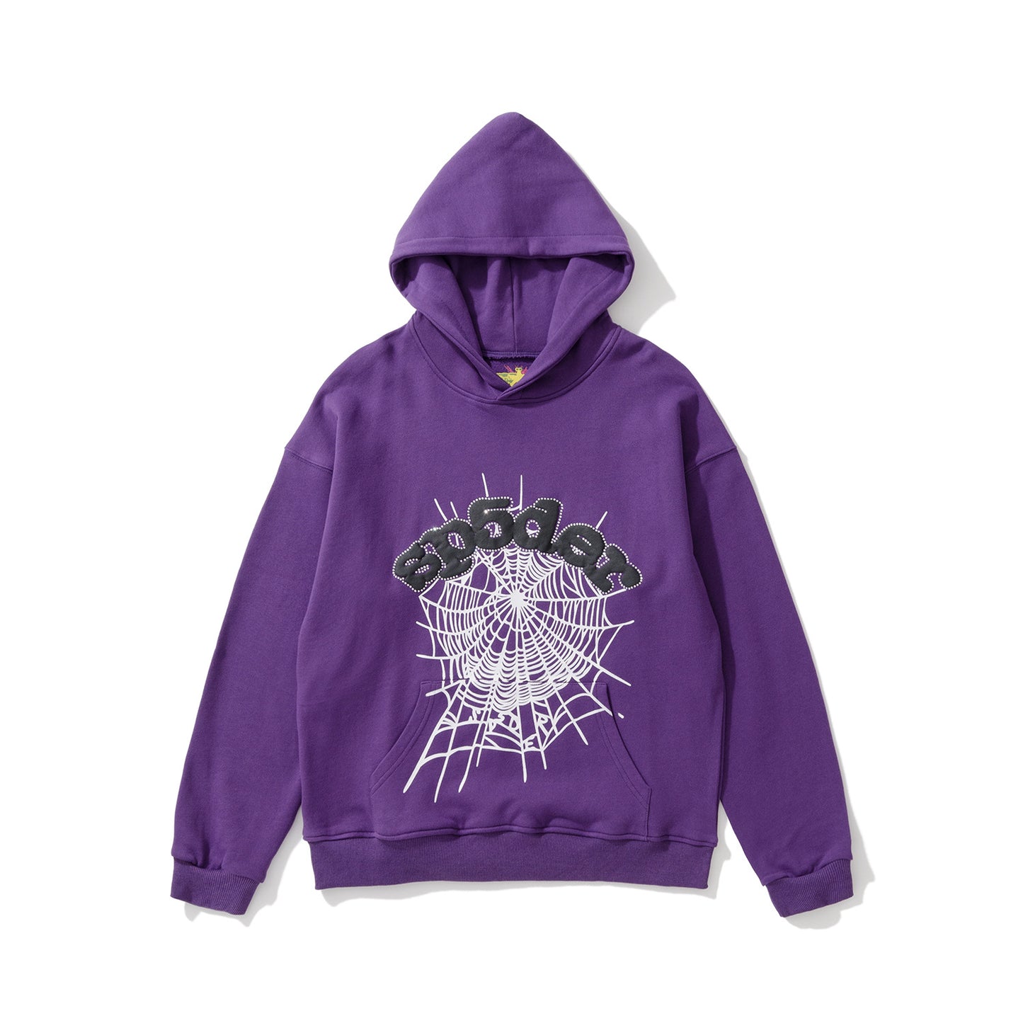 Loose fleece-lined hooded sweatshirt