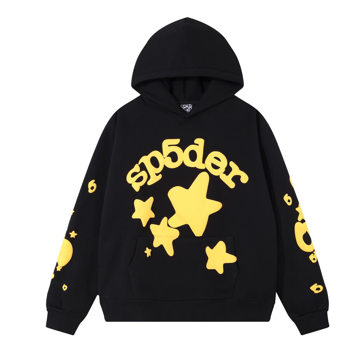 Loose fleece-lined hooded sweatshirt