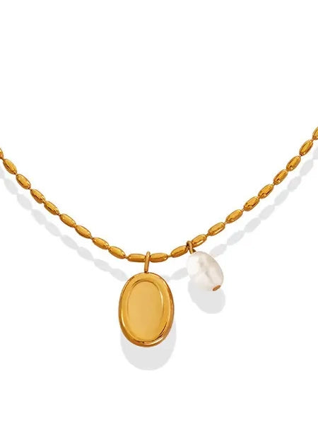 Fashion Titanium Steel Clavicle Necklace