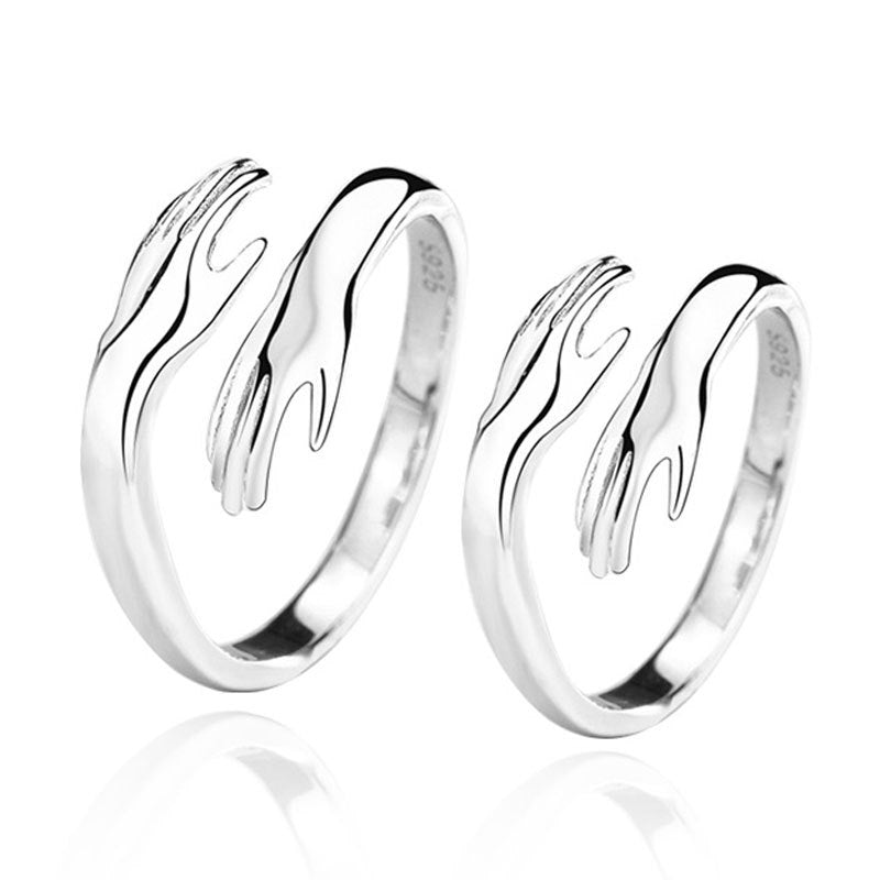 Silver Adjustable Couple Rings