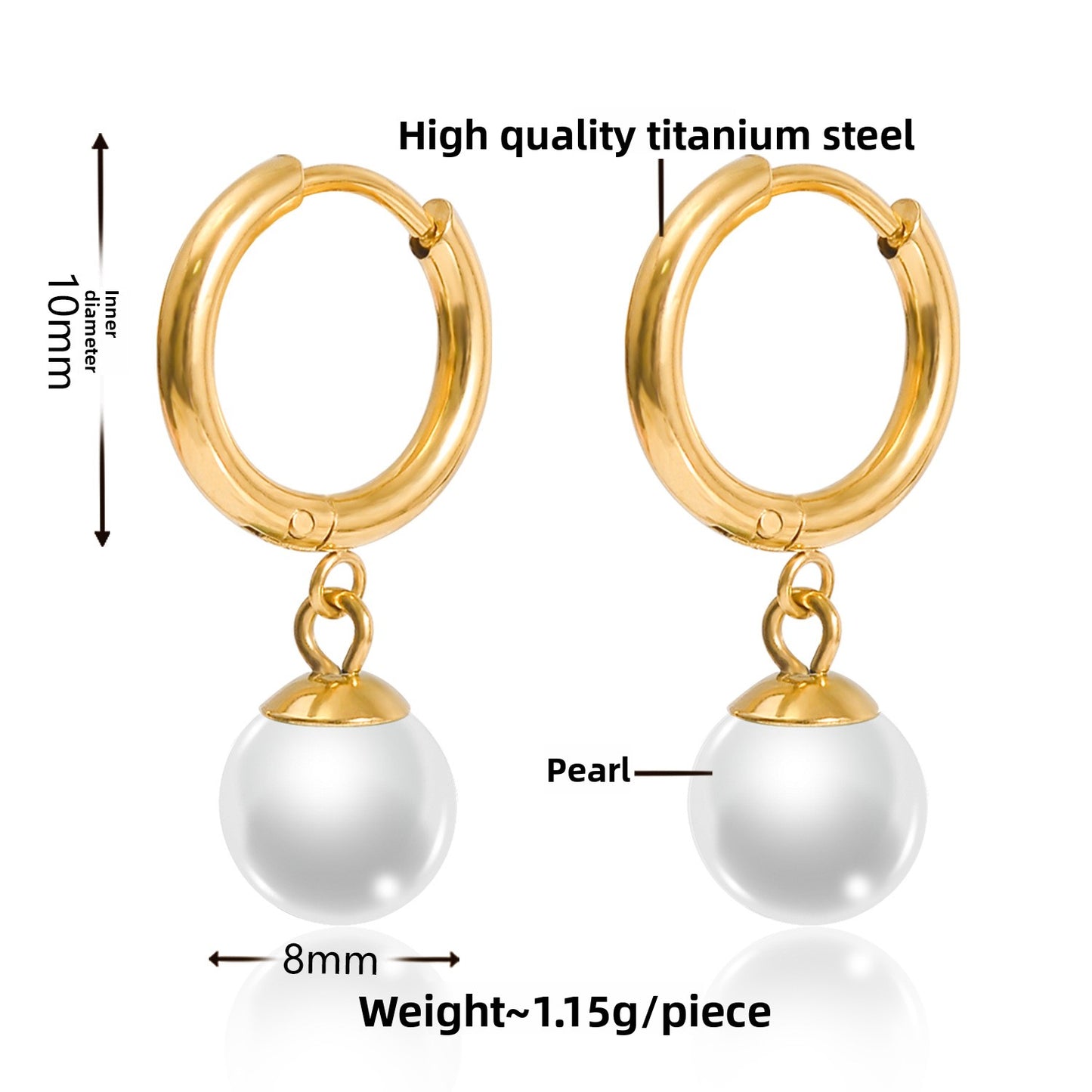 Circle-shaped multi-style earrings
