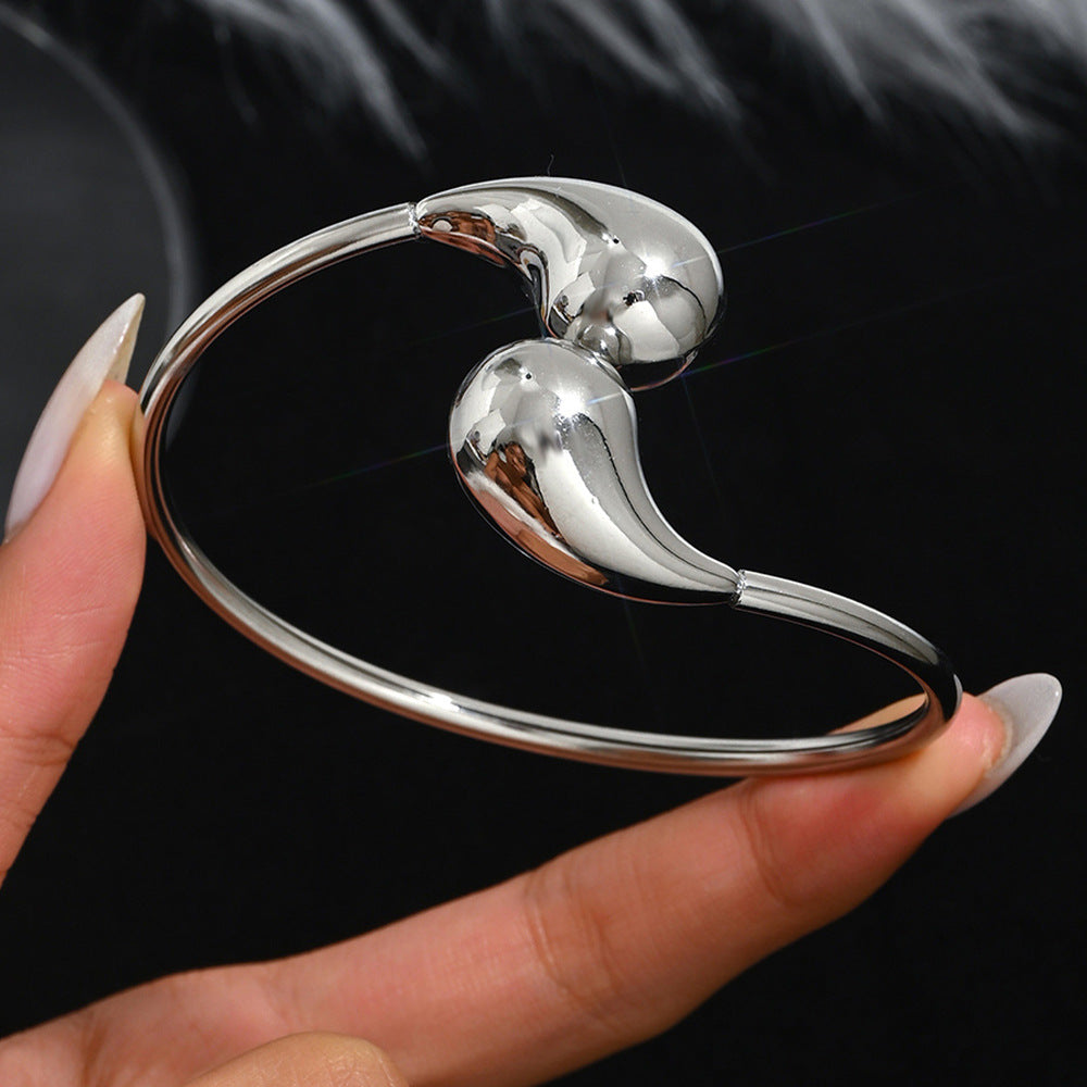 Fashion Stainless Steel Gold and Silver Bangles