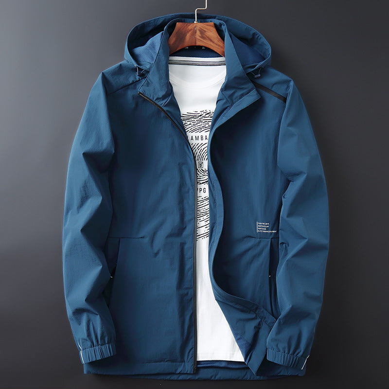 Men's Breathable Quick-Drying Hooded Jacket