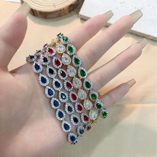 Water Drop Zircon Bracelet for Women