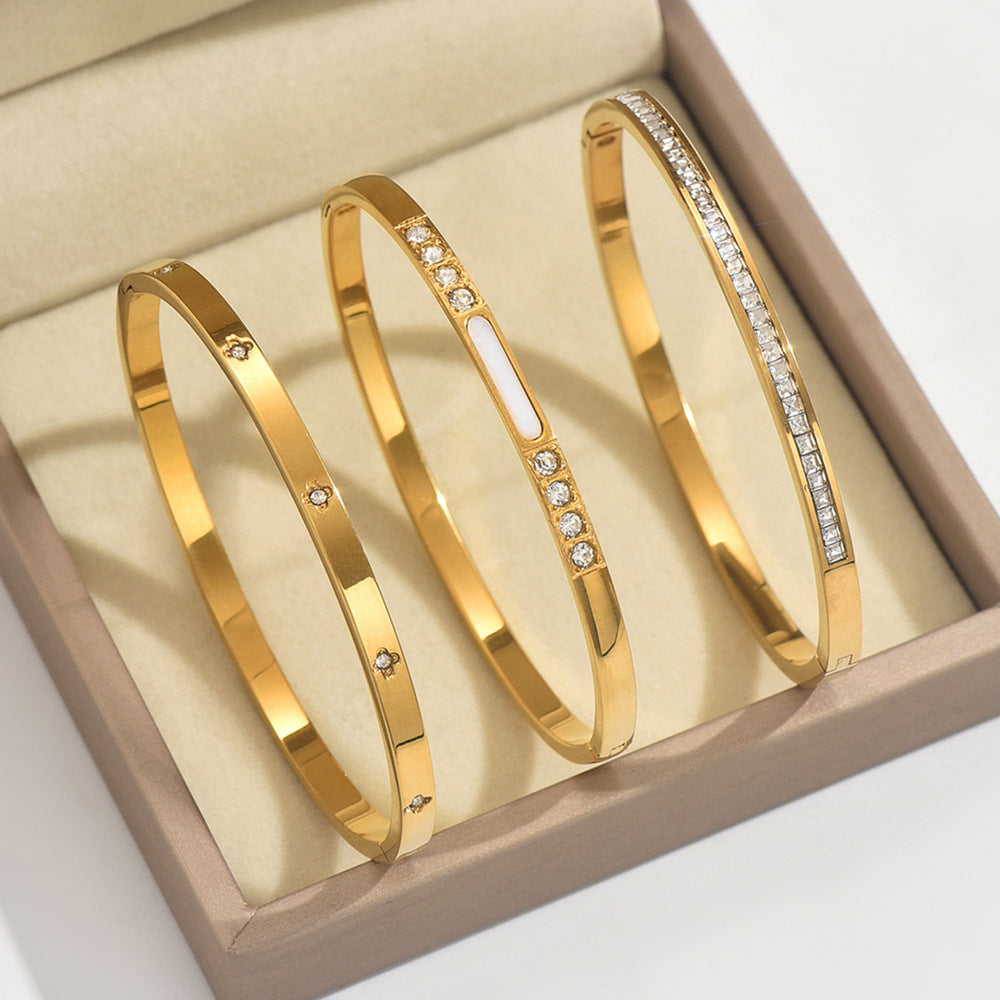 Fashion Stainless Steel Gold and Silver Bangles