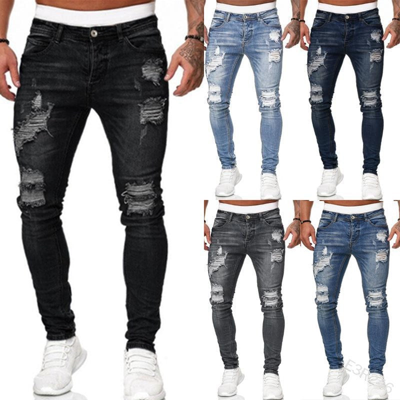 New Trendy Ripped Skinny Fit Jeans